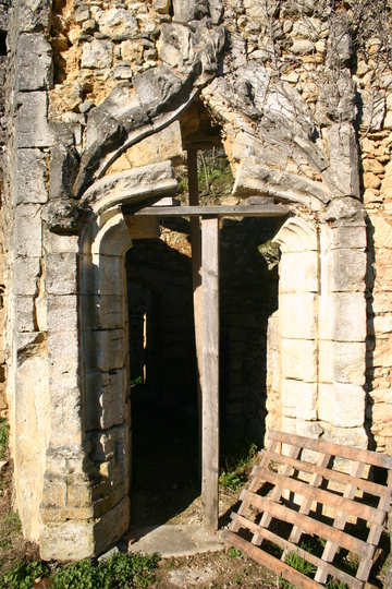 Restauration de la porte Gothique Flamboyant à Loupiac